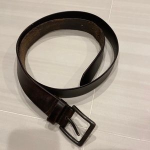 Men’s Dark Brown Leather Belt